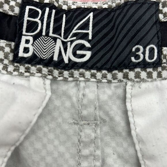Billabong gray white checkered shorts size 30 - Picture 3 of 5